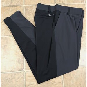 Nike Dri Fit women sz S Tour Stretch Golf Pants gray black thin stretchy 0534